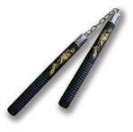Gold Dragon Hard Rubber Nunchaku